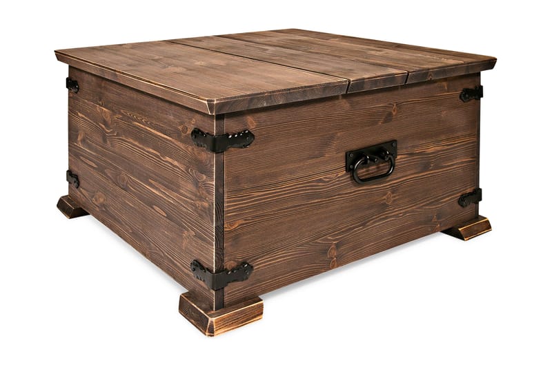 Engelsta Soffbord 80 cm Kistbord med Förvaring Låda - Brun - Möbler - Bord & matgrupper - Soffbord - Kistbord