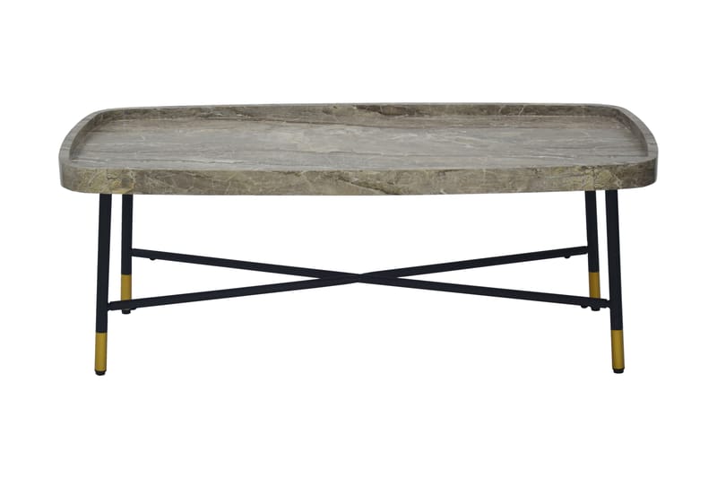 Airtoni Soffbord 120 cm Ovalt - Grå/Flerfärgad - Möbler - Bord & matgrupper - Soffbord