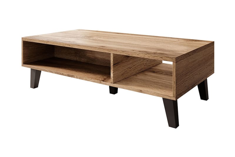 Amshyttan Soffbord 110 cm med Förvaring Hylla - Natur/Antracit - Möbler - Bord & matgrupper - Soffbord