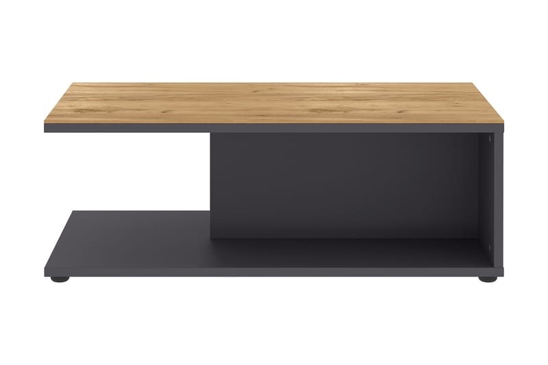 Baldridge Soffbord 109 cm med Förvaring Hylla - Grafit/Natur - Möbler - Bord & matgrupper - Soffbord