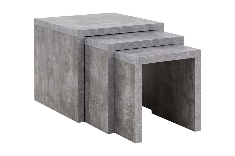 Basela Satsbord 55 cm 3 Bord - Betonggrå - Möbler - Bord & matgrupper - Avlastningsbord - Satsbord