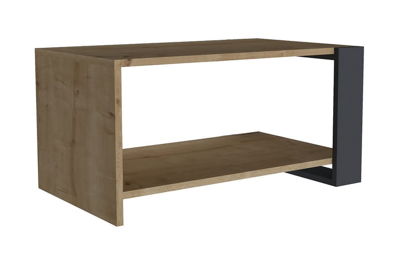 Bentell Soffbord 80 cm med Förvaring Hylla - Blå/Antracit - Möbler - Bord & matgrupper - Soffbord