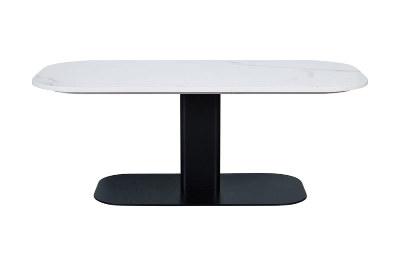 Bodal Soffbord 120 cm Ovalt Marmor - Vit/Svart - Möbler - Bord & matgrupper - Soffbord