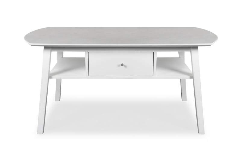 Bonserud Soffbord 120 cm med Förvaring Låda - Vit/Grå - Möbler - Bord & matgrupper - Soffbord