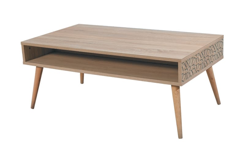 Brokind Soffbord 110 cm med Förvaring Hylla Dekor - Natur - Möbler - Bord & matgrupper - Soffbord