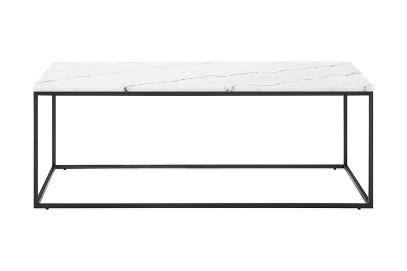 Carrie Soffbord 120 cm Marmor - Vit/Svart - Möbler - Bord & matgrupper - Avlastningsbord - Brickbord & småbord