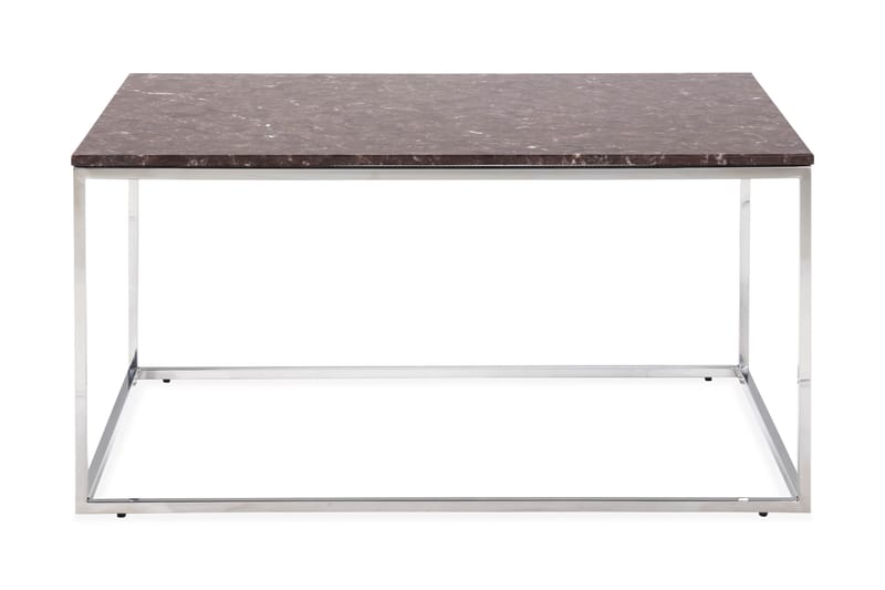Carrie Soffbord 90 cm Marmor - Röd/Krom - Möbler - Bord & matgrupper - Soffbord