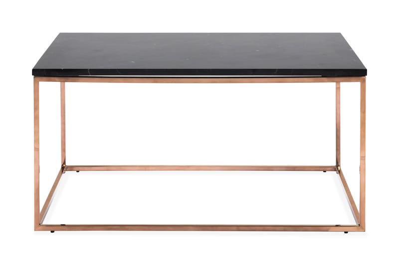 Carrie Soffbord 90 cm Marmor - Svart/Koppar - Möbler - Bord & matgrupper - Avlastningsbord - Brickbord & småbord