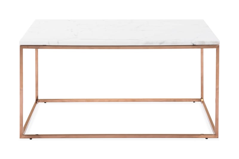 Carrie Soffbord 90 cm Marmor - Vit/Koppar - Möbler - Bord & matgrupper - Soffbord