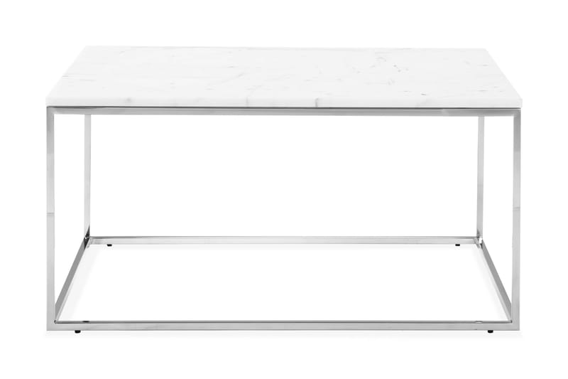 Carrie Soffbord 90 cm Marmor - Vit/Krom - Möbler - Bord & matgrupper - Soffbord