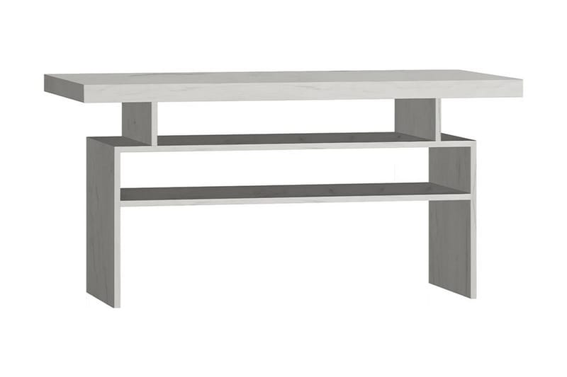 Castillia Soffbord 120 cm med Förvaring Hyllor - Vit - Möbler - Bord & matgrupper - Soffbord