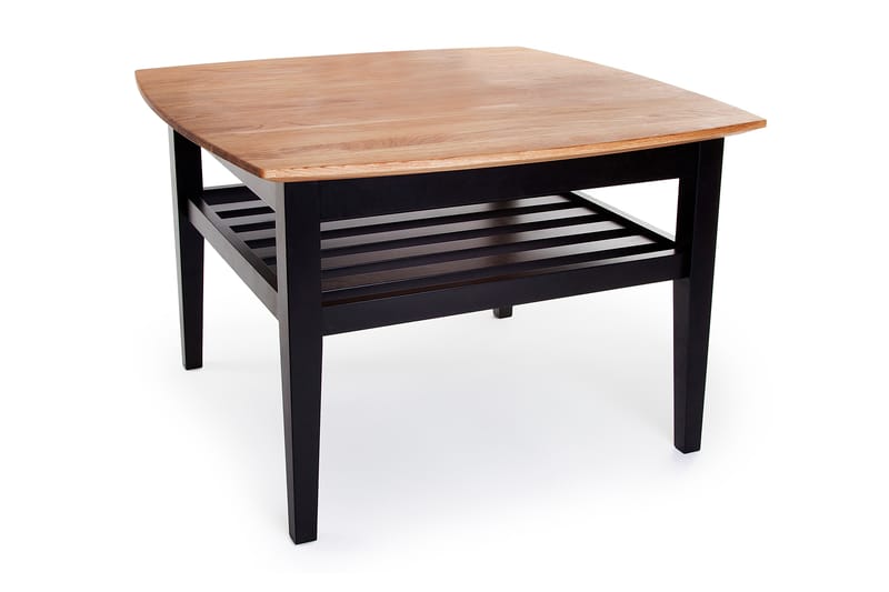 Chicago Soffbord 80 cm med Förvaring Hylla - Ek/Svart - Möbler - Bord & matgrupper - Soffbord