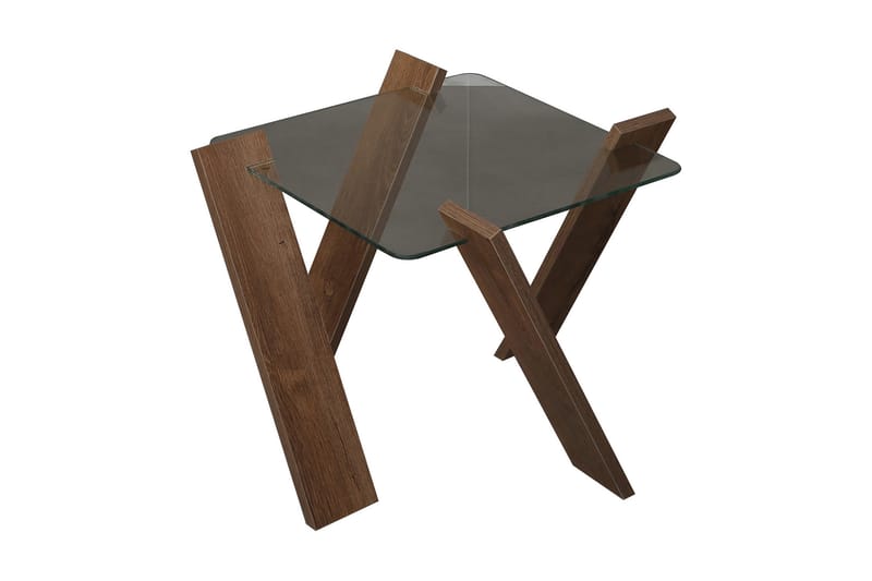 Comfortale Mini Soffbord 57 cm - Glas/Ekfärg - Möbler - Bord & matgrupper - Soffbord