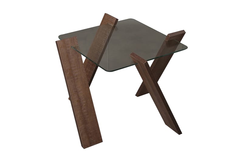 Comfortale Mini Soffbord 57 cm - Glas/Mörk Ekfärg - Möbler - Bord & matgrupper - Soffbord