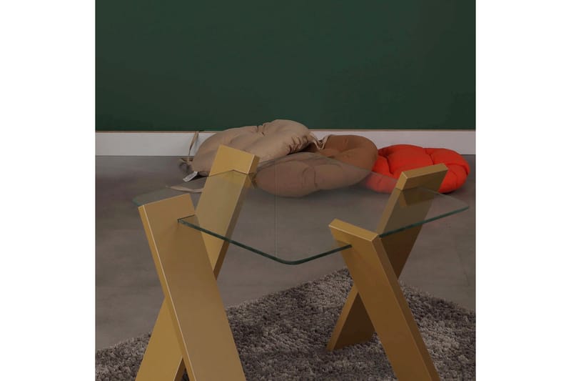 Comfortale Mini Soffbord 57 cm - Glas/Senapsgul - Möbler - Bord & matgrupper - Soffbord