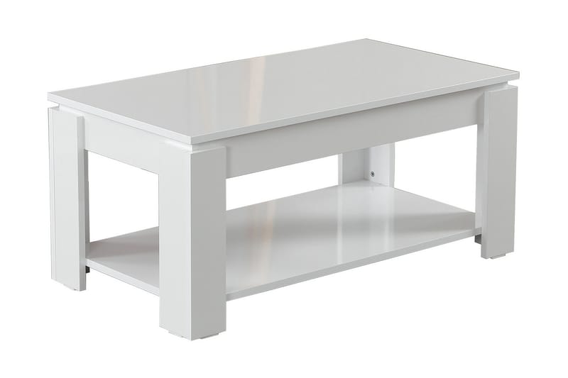 Comfortale Soffbord 104 cm med Förvaring Hylla - Vit - Möbler - Bord & matgrupper - Matbord & köksbord