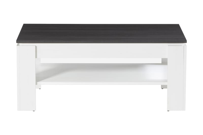 Conor Soffbord 110 cm med Förvaring Hylla - Vit/Mörkgrå - Förvaring - Klädförvaring - Garderob & garderobssystem