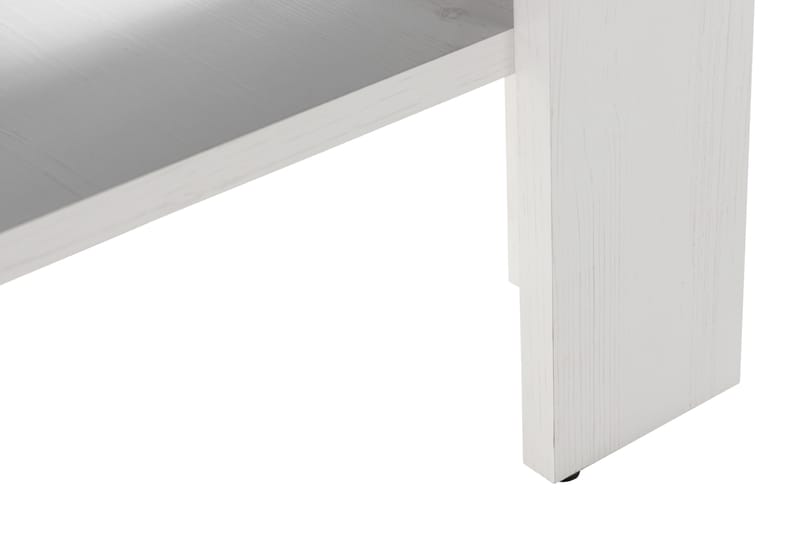 Conor Soffbord 110 cm med Förvaring Hylla - Vit/Mörkgrå - Möbler - Bord & matgrupper - Soffbord