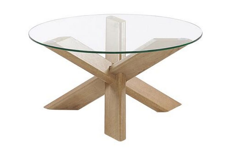 Coolham Soffbord 70 cm - Glas/Ljust Trä - Möbler - Bord & matgrupper - Soffbord