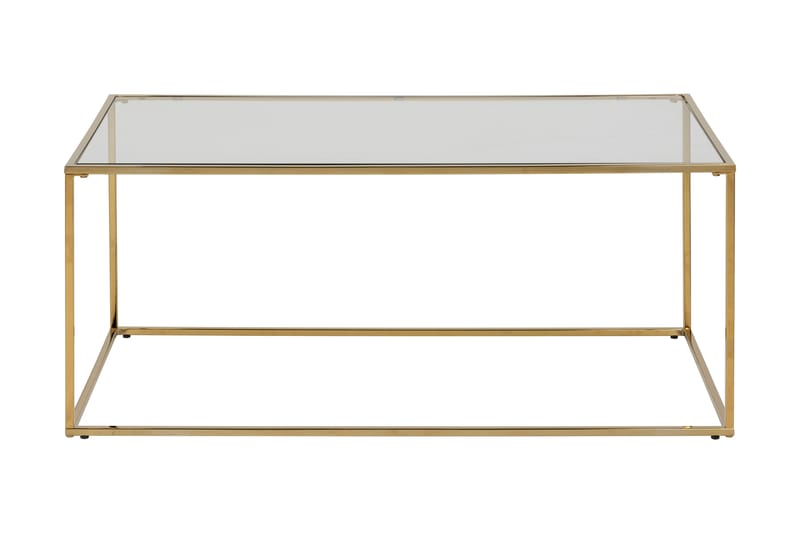 Crawleys Förlängingsbart Soffbord 100 cm - Glas/Guld - Möbler - Bord & matgrupper - Soffbord