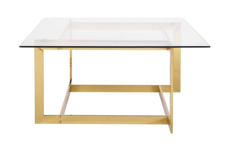 Crystal Soffbord 80 cm - Guld - Möbler - Bord & matgrupper - Soffbord