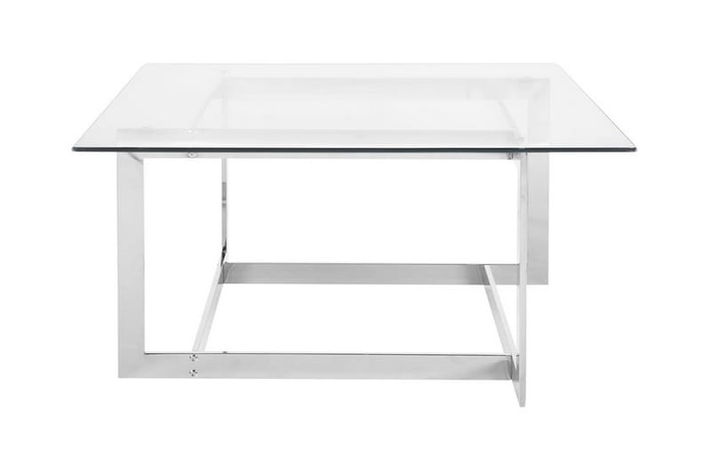 Crystal Soffbord 80 cm - Silver/Glas - Möbler - Bord & matgrupper - Soffbord