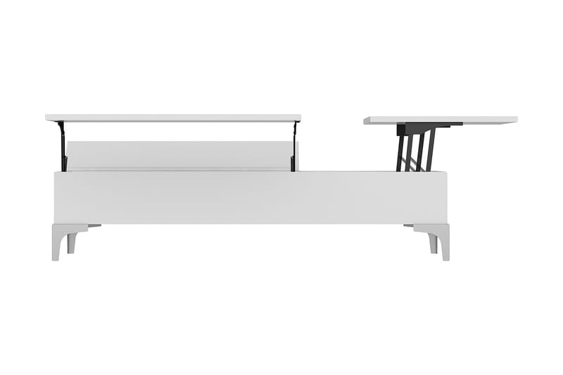 Delinda Soffbord 121 cm Höj- och Sänkbart med Förvaring Låda - Homemania - Möbler - Bord & matgrupper - Soffbord - Höj och sänkbart soffbord
