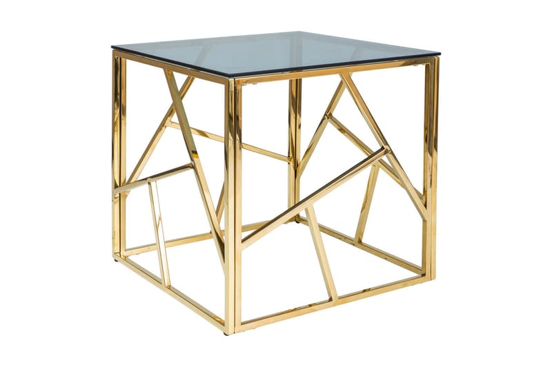 Escadan Soffbord 55 cm - Glas/Guld - Möbler - Bord & matgrupper - Soffbord
