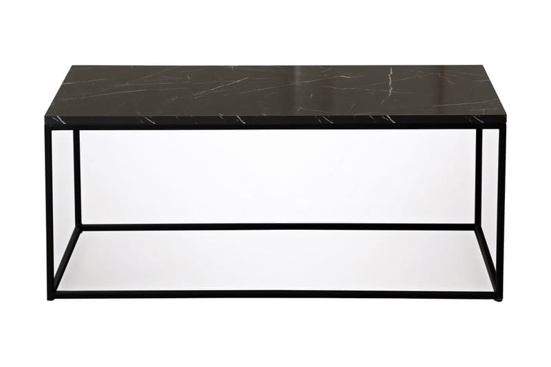 Falan Soffbord 95 cm Marmormönster - Svart - Möbler - Bord & matgrupper - Avlastningsbord - Brickbord & småbord