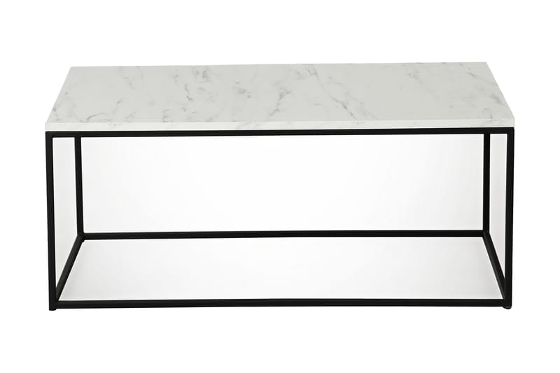 Falan Soffbord 95 cm Marmormönster - Vit/Svart - Möbler - Bord & matgrupper - Soffbord