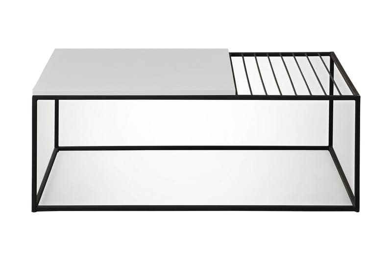 Falan Soffbord 95 cm Ribbor - Vit/Svart - Möbler - Bord & matgrupper - Soffbord