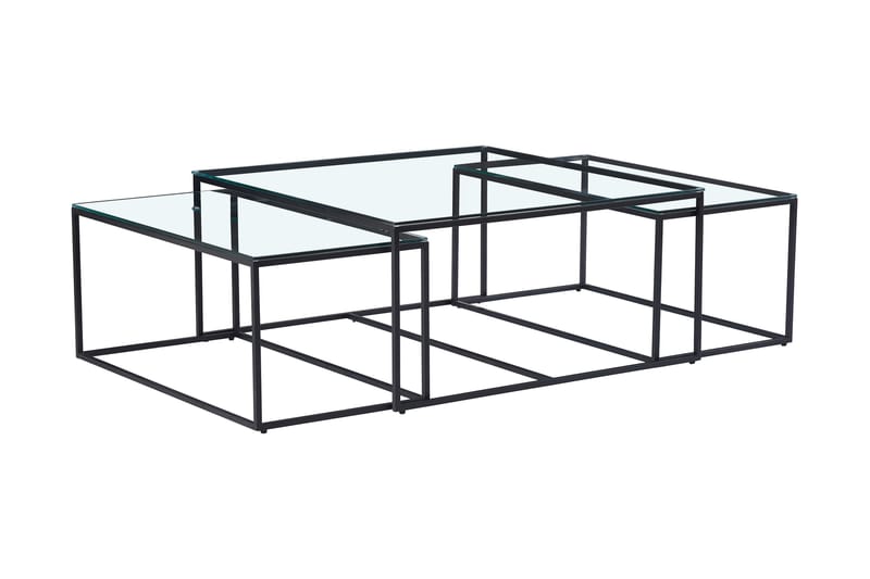 Fariasal Förlängingsbart Soffbord 100 cm med Klaff - Glas/Krom - Möbler - Bord & matgrupper - Soffbord