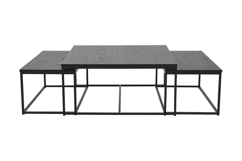 Felissia Satsbord 90 cm 3 Bord - Svart - Möbler - Bord & matgrupper - Soffbord