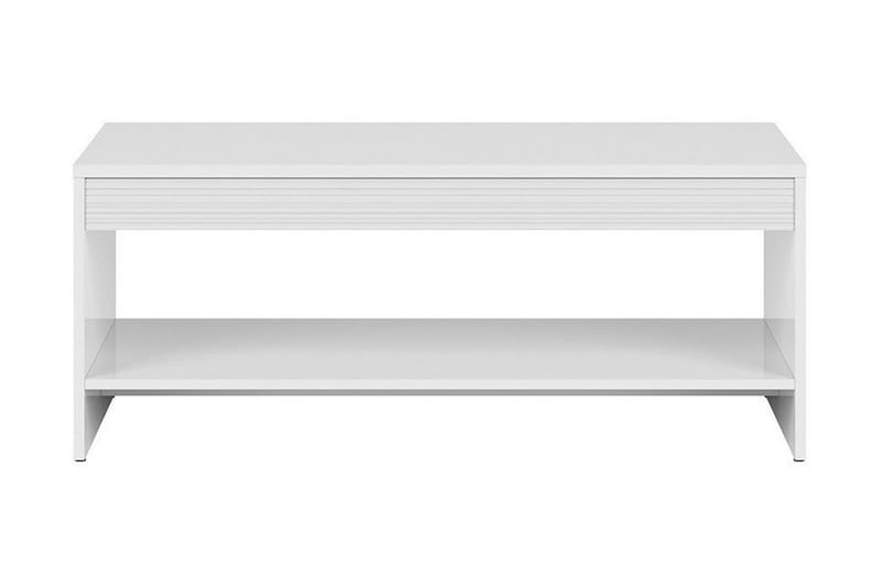Flames Soffbord 110 cm med Förvaring Hylla - Vit - Möbler - Bord & matgrupper - Soffbord