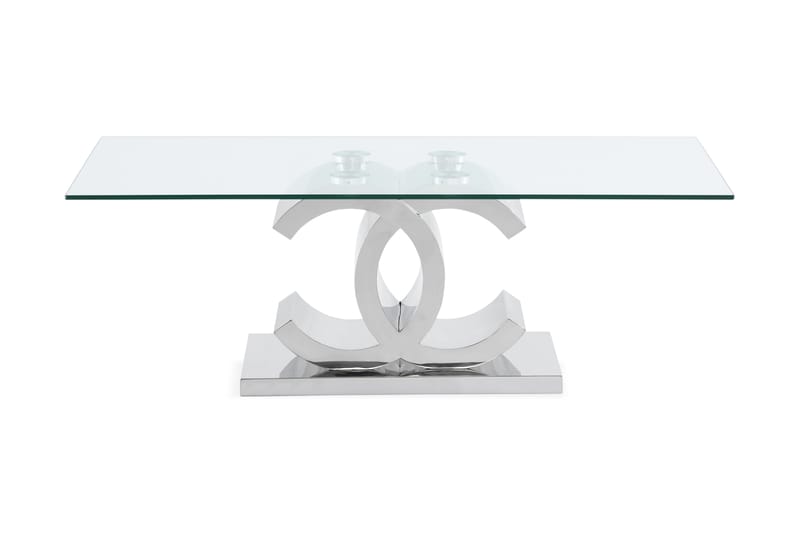 Frykman Soffbord 130 cm - Rostfritt Stål/Glas - Möbler - Bord & matgrupper - Soffbord