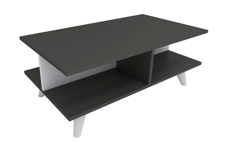 Hannabel Soffbord 90 cm - Vit/Antracit - Möbler - Bord & matgrupper - Soffbord