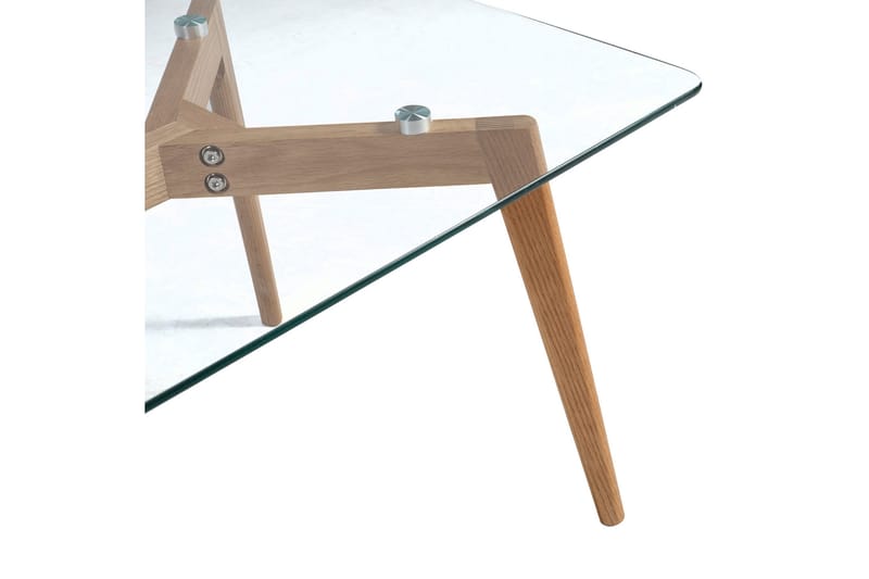 Helena Soffbord 120 cm - Glas/Trä/Natur - Möbler - Bord & matgrupper - Soffbord