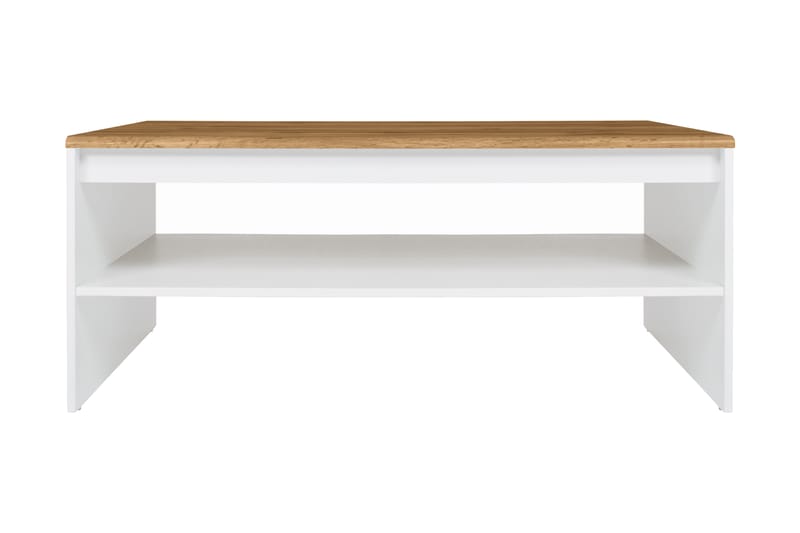 Holten Soffbord 110 cm med Förvaring Hylla - Natur/Vit - Möbler - Bord & matgrupper - Soffbord