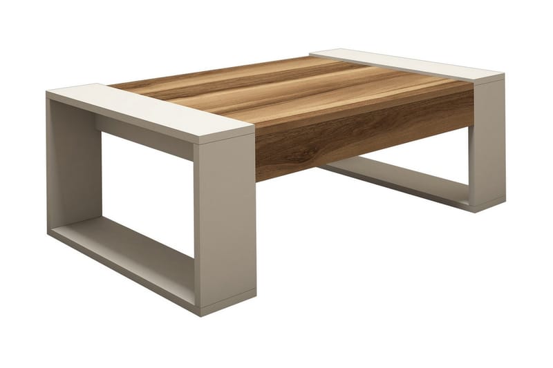 Hommaz Soffbord 102 cm - Valnötsbrun/Krämvit - Möbler - Bord & matgrupper - Soffbord