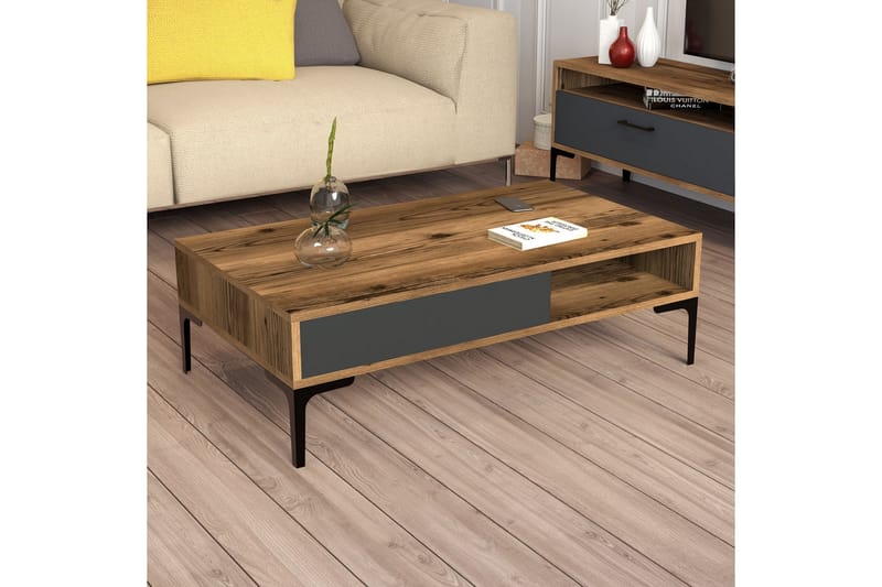 Hommaz Soffbord 105x32,6x105 cm - Brun - Möbler - Bord & matgrupper - Soffbord