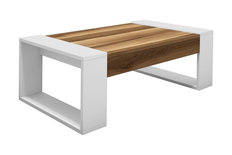 Hovdane Soffbord 102 cm - Valnötsbrun/Vit - Möbler - Bord & matgrupper - Soffbord
