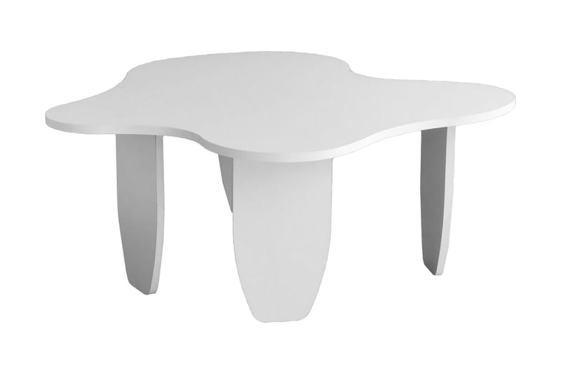 Huesca Soffbord 100x40x100 cm Oval - Vit - Möbler - Bord & matgrupper - Soffbord