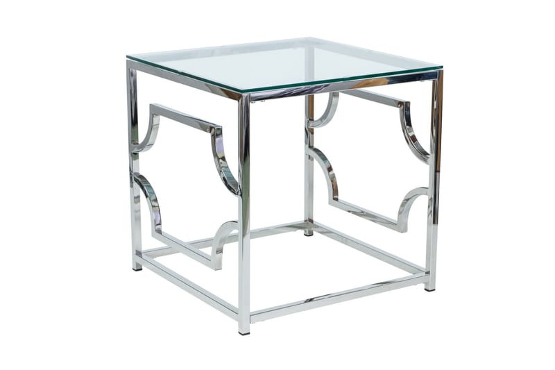 Humedal Soffbord 55 cm - Glas/Silver - Möbler - Bord & matgrupper - Avlastningsbord - Konsolbord & sidobord