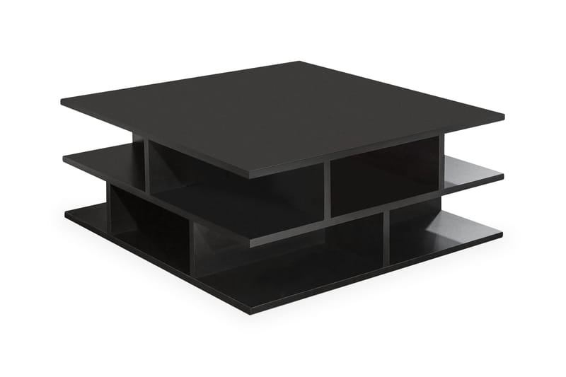 Hummelbo Soffbord 70 cm med Förvaring Hyllor - Svart - Möbler - Bord & matgrupper - Soffbord