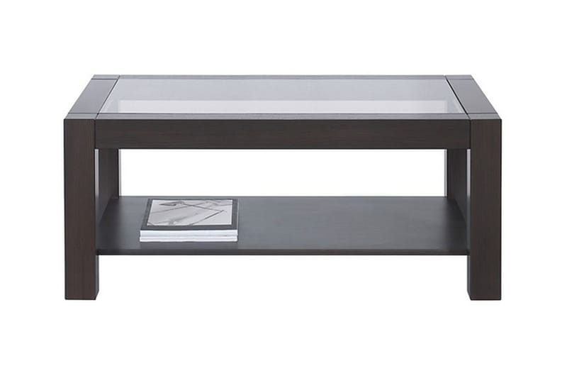 Illaso Soffbord 106 cm med Förvaring Hylla - Glas/Wenge - Möbler - Bord & matgrupper - Soffbord