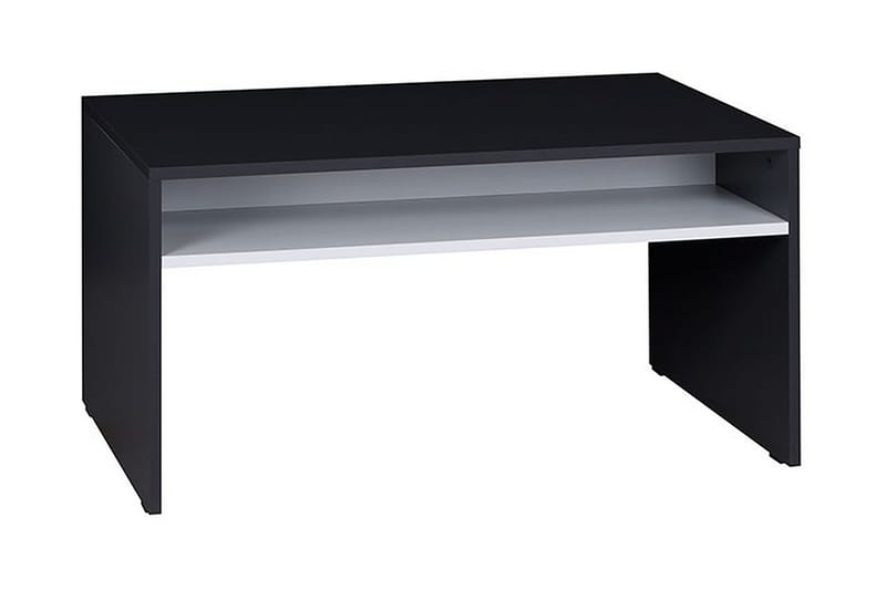 Iwena Soffbord 90 cm med Förvaring Hylla - Grafit/Vit - Möbler - Bord & matgrupper - Soffbord