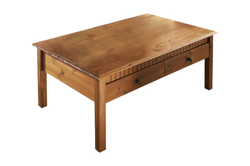 Kersey Soffbord 110 cm med Förvaring 2 Lådor - Rödbrun - Möbler - Bord & matgrupper - Soffbord