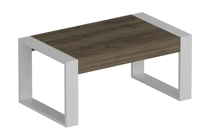 Krisa Soffbord 90 cm - Valnötsbrun/Vit - Möbler - Bord & matgrupper - Soffbord