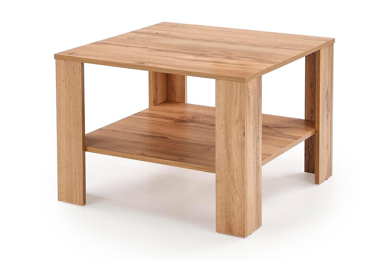 Kwadro Soffbord 70 cm med Förvaring Hylla - Ek - Möbler - Bord & matgrupper - Soffbord