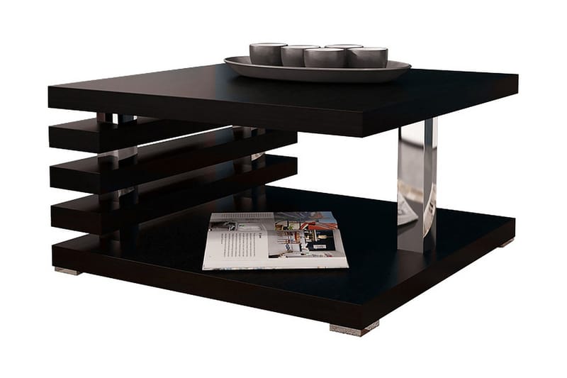 Kyoto Soffbord 60 cm med Förvaring Hylla - Svart - Möbler - Bord & matgrupper - Soffbord